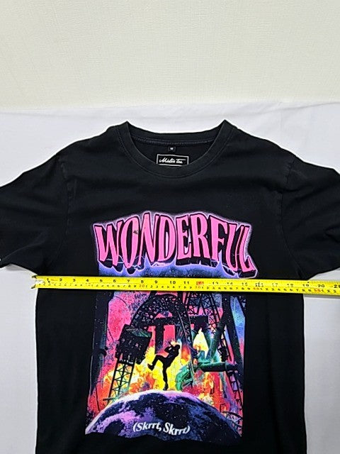Mister Tee Men's Black Graphic T-Shirt Size M 100% Cotton
