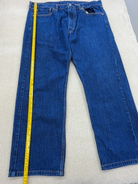 Levi's Men's Blue 505 Regular Fit Jeans 40x32