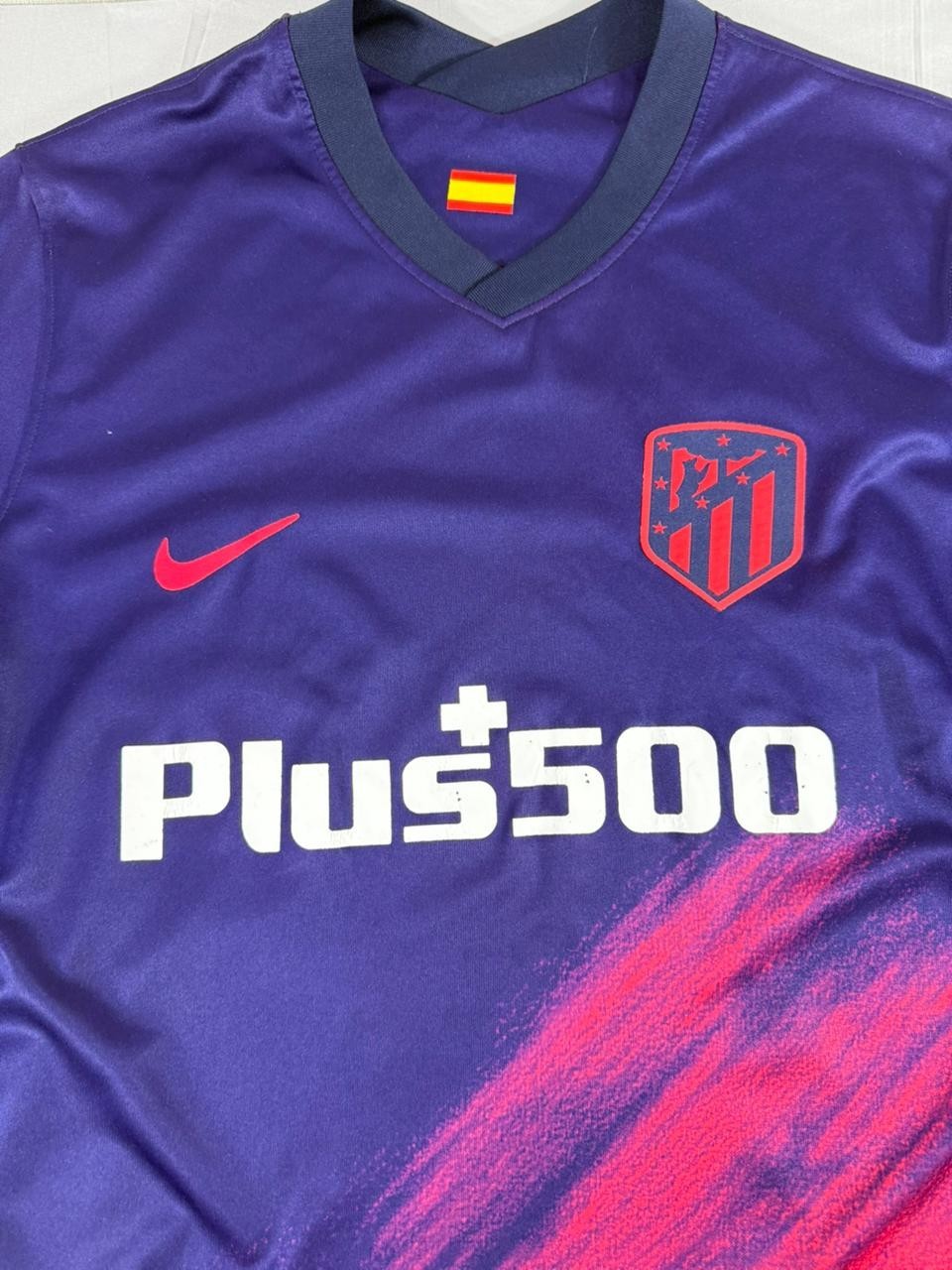 Nike Atletico Madrid Correa Jersey Plus500 Purple Red Football Shirt Men See