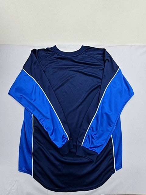 Nike Men's L Navy Blue Long Sleeve Training Jersey Polyester