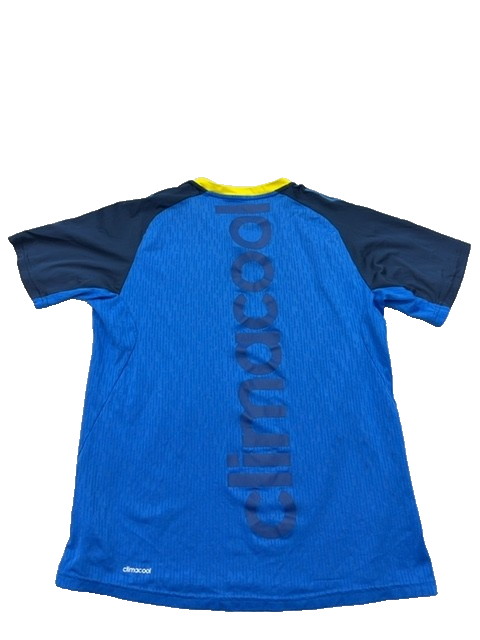 Adidas Men's Blue Striped Climacool T-Shirt Size M