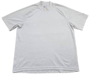 Puma Men's White XL Mock Neck Short Sleeve Mesh T-Shirt