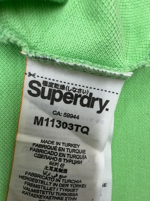 Superdry Men Green Polo Shirt size 2XL product image 5