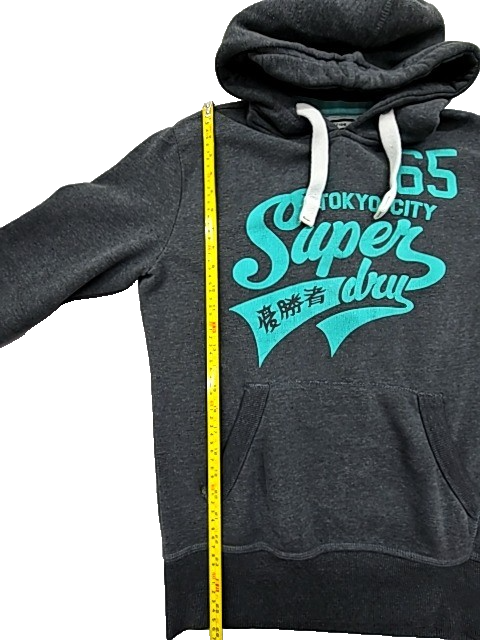 Superdry Men's Gray Hoodie Size M Vintage Limited Edition Tokyo