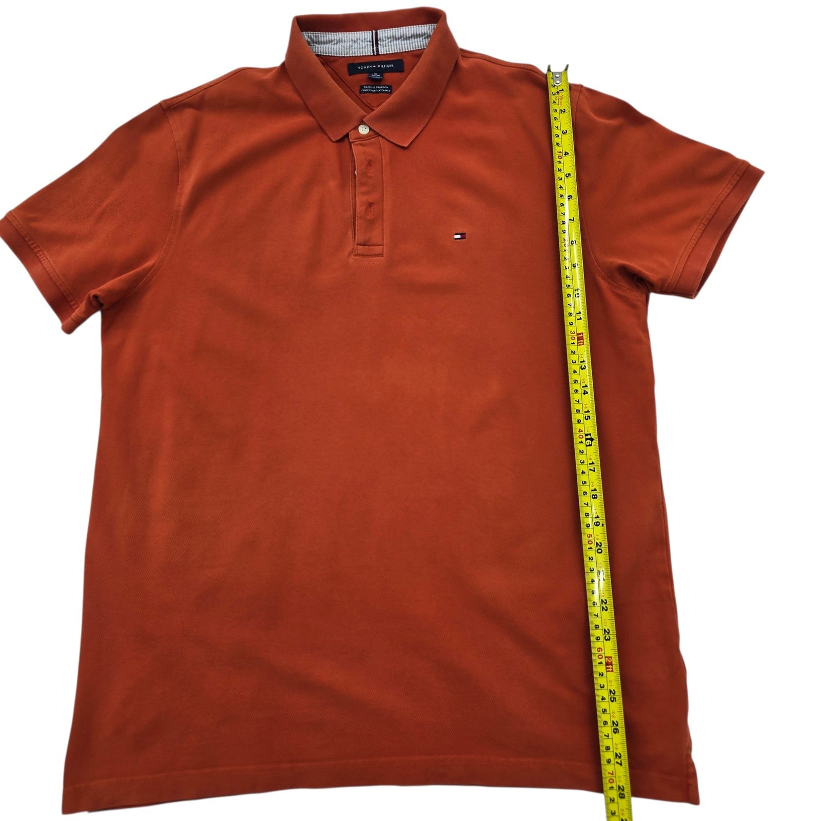 Tommy Hilfiger Men Red Polo Shirt size XL product image 8