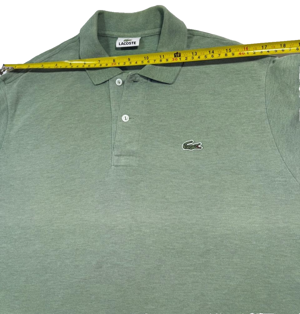 Lacoste Men's Classic Long-Sleeved Pique Polo Shirt In Green - Size S