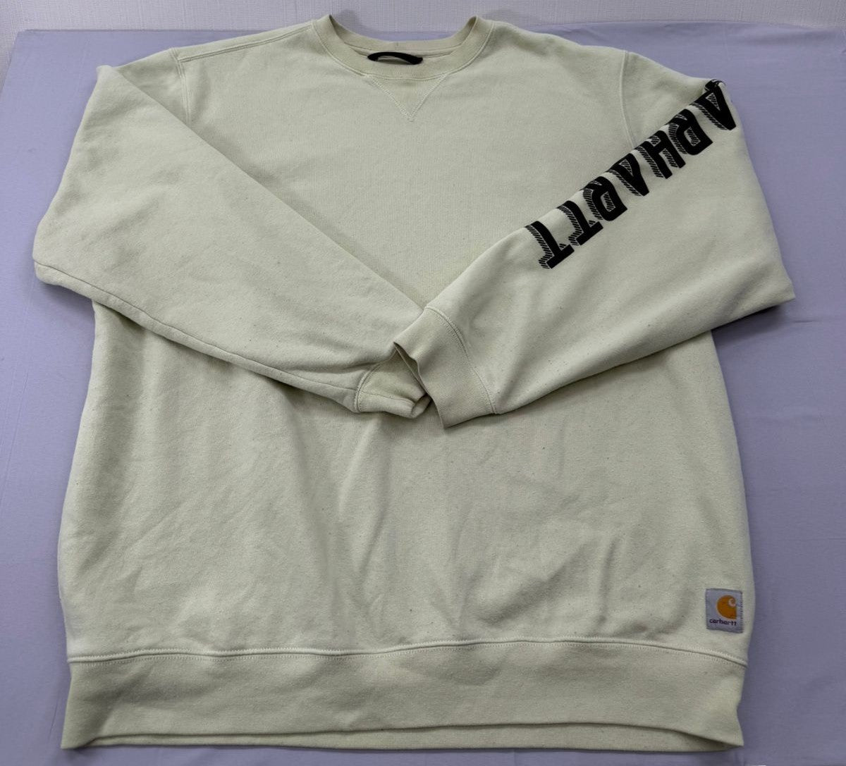 Carhartt Men's Heather Gray Crewneck Sweatshirt XL Loose Fit