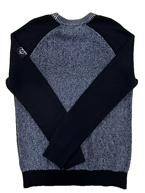 Calvin Klein Wool Blend High Neck Sweater XL Black Ribbed