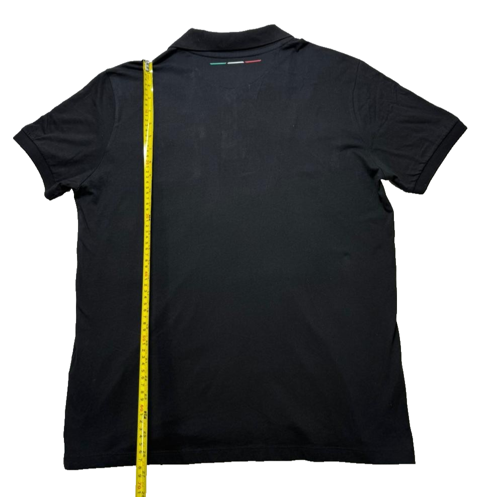 Lamborghini Men's Polo Shirt Black Size XL Premium Style