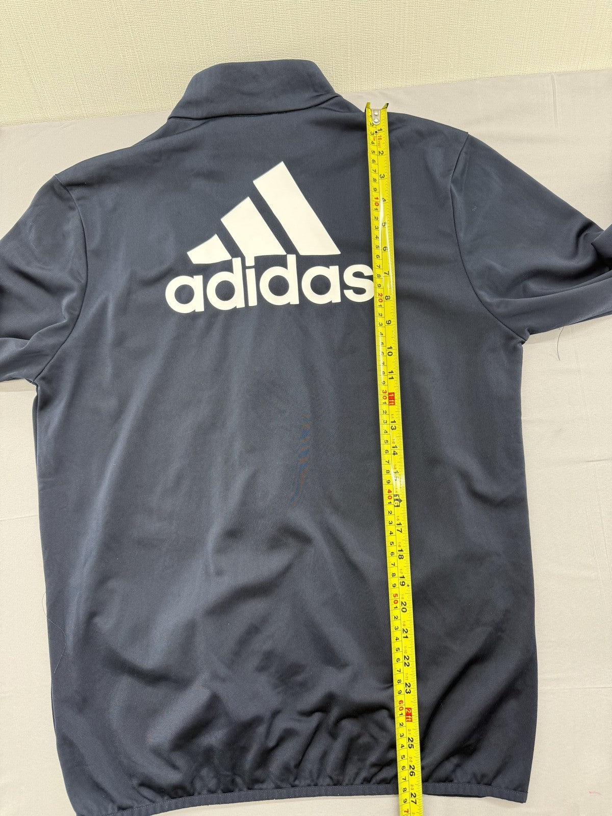 Adidas Primegreen Men's Navy Blue Track Jacket M Stripes Full Zip
