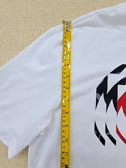 Under Armour Men's HeatGear White Graphic T-Shirt M Loose Fit