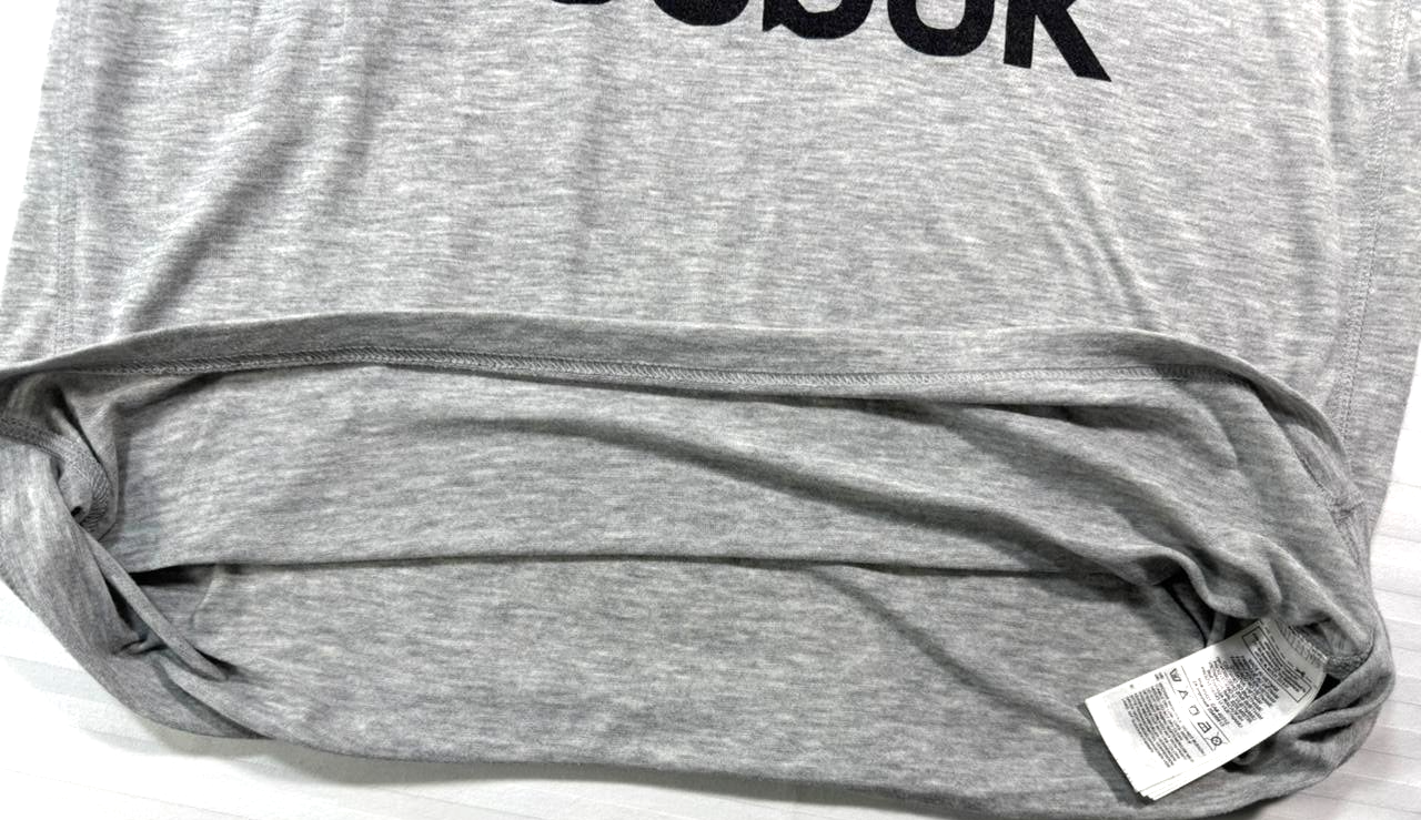 Grey Reebok Graphic Series Men's T-Shirt Made With Sweat-Wicking Fabric - Size M