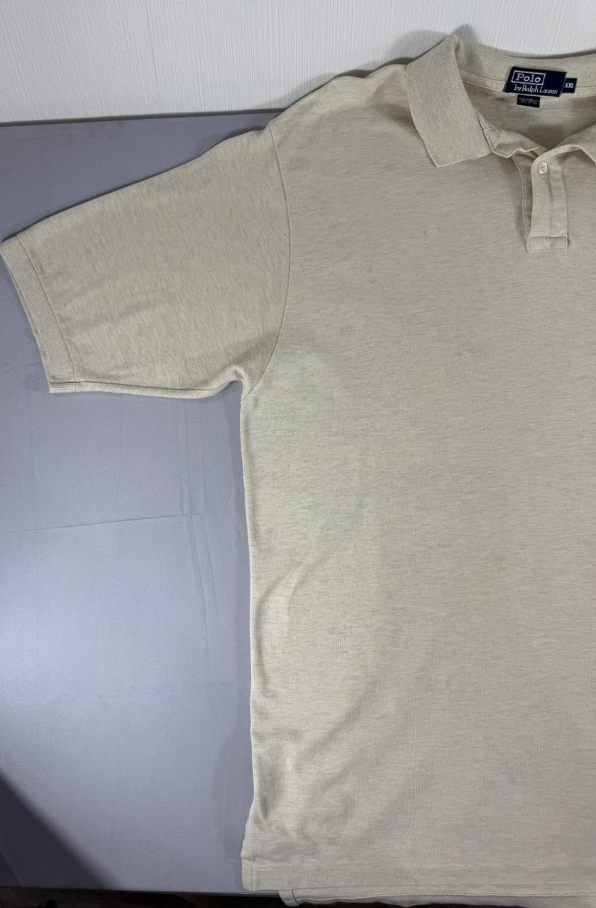 Polo Ralph Lauren Men's Beige Polo Shirt Size XXL Short Sleeve