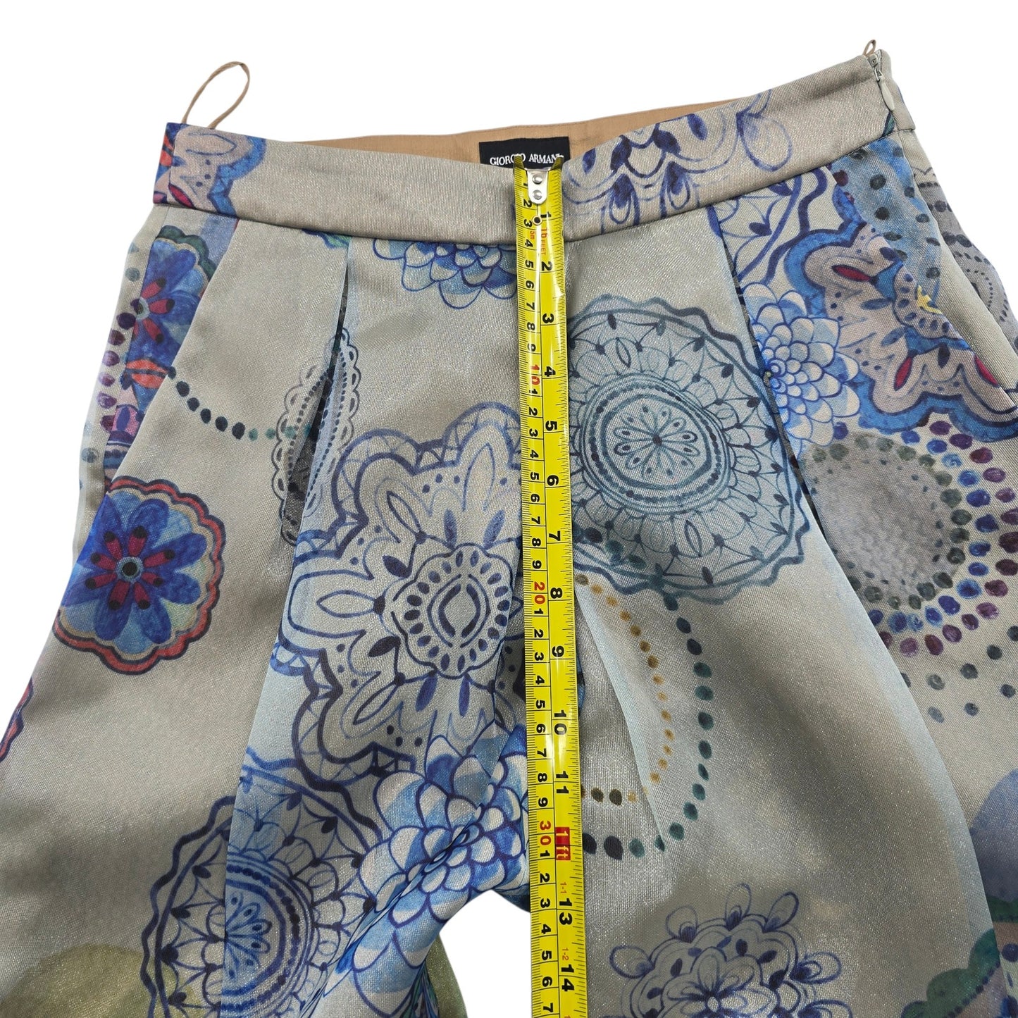 Giorgio Armani Women's Beige Mandala Pants EU 40