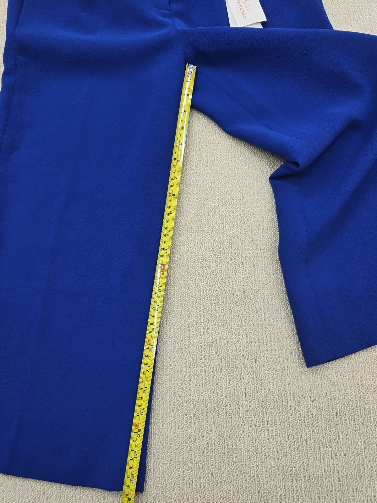 Harmont & Blaine Blue Wide Leg Pants TG 42 High Rise Italy