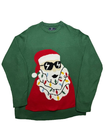 Original Mo Casual Wear It As Long As Possible Sweater Sta Claus Green Color