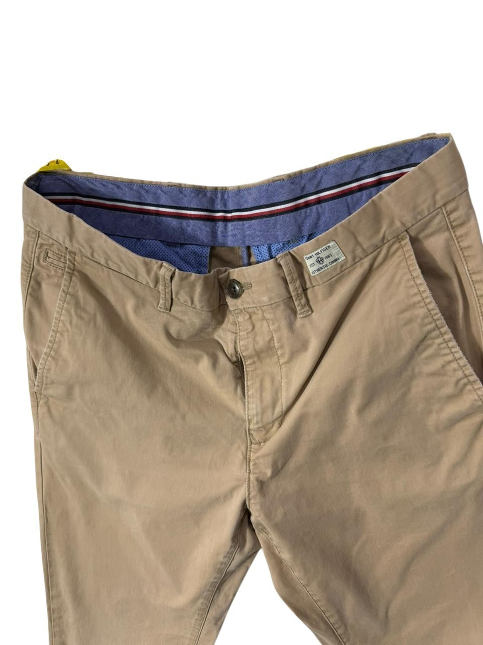 Tommy Hilfiger Men's Denton Chino Pants Straight Fit Beige 32x34