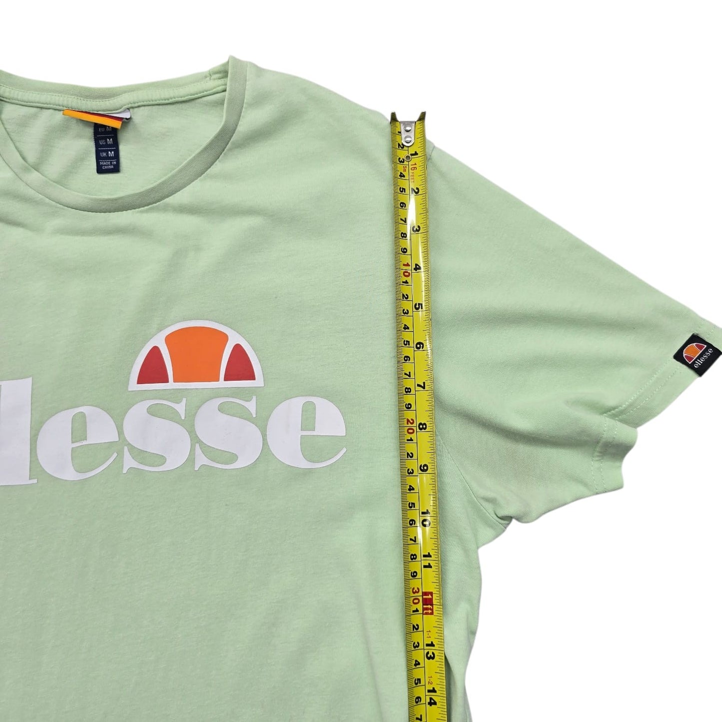Ellesse Women's Green Logo T-Shirt Size M