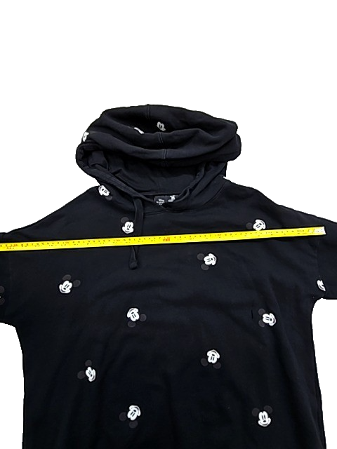 Disney Mickey Mouse Black Fleece Hoodie Size M Unisex Adult