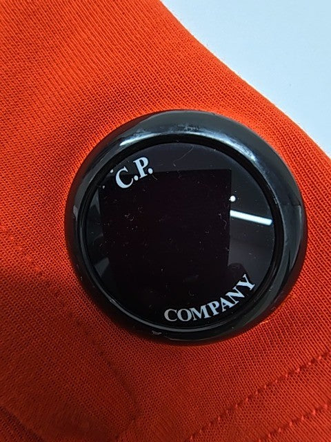 C.P. Company Men Orange Logo Patch Pocket T-Shirt Size S Regular