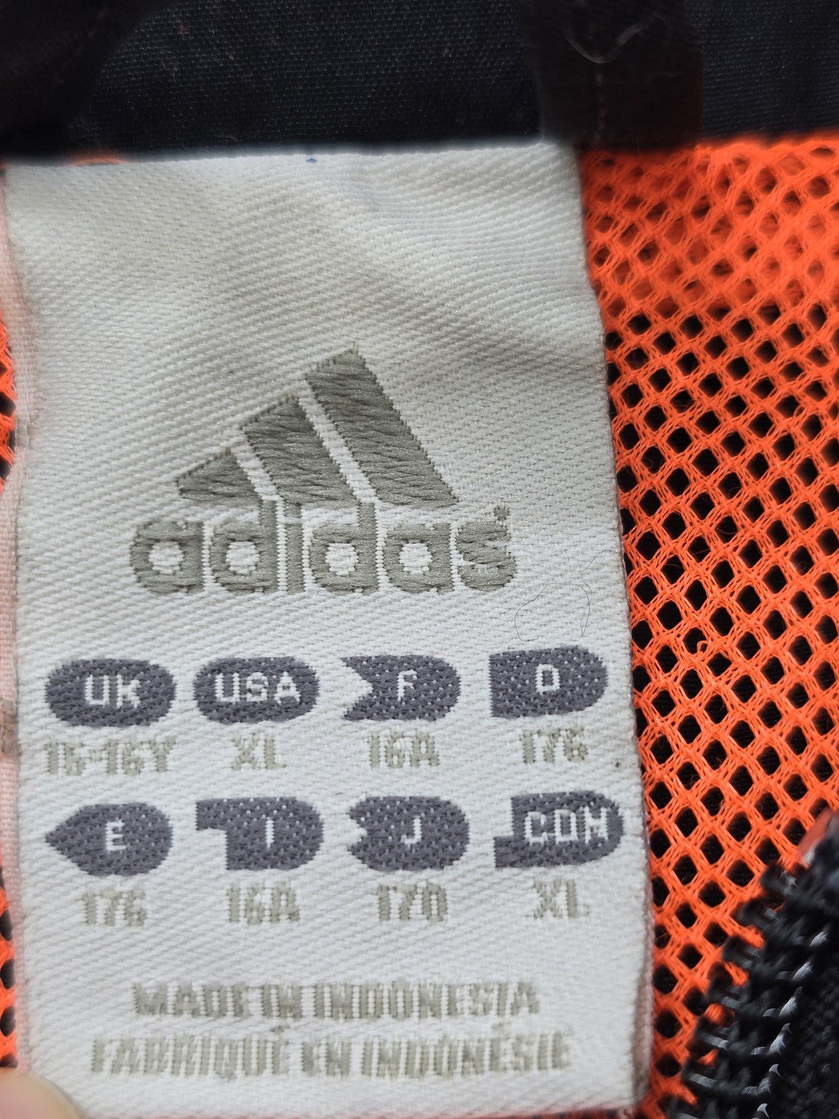 Adidas Predator Track Jacket XL Black/Orange Climalite 3-Stripe