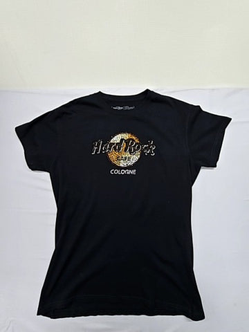 Hard Rock Cafe Women's T-Shirt XL Black 100% Cotton Crewneck