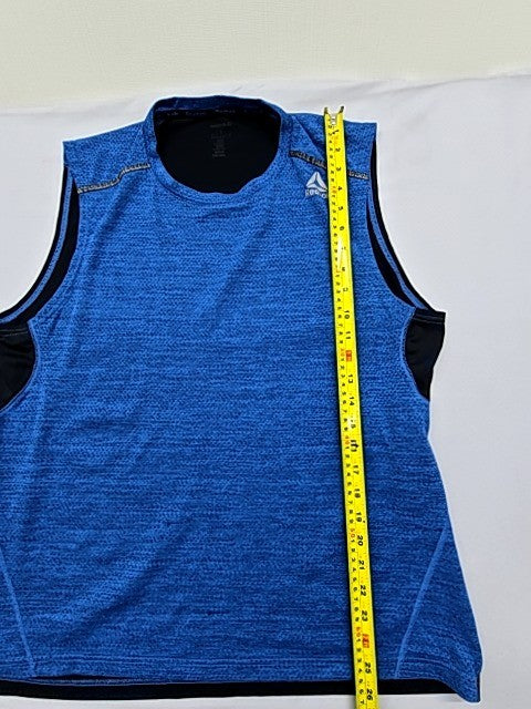 Reebok Men's Blue Sleeveless Tank Top Size L Crewneck 117503