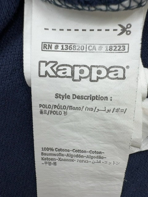 Kappa Men's Blue Polo Shirt XXL Short Sleeve Cotton