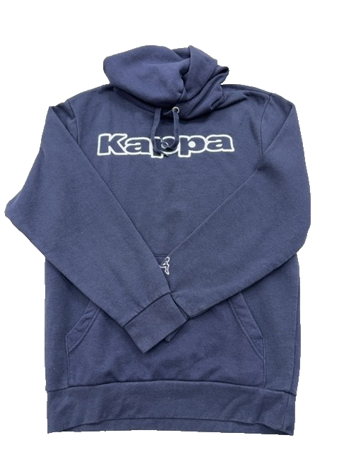 Kappa Men's Navy Pullover Hoodie Large Cotton Blend L