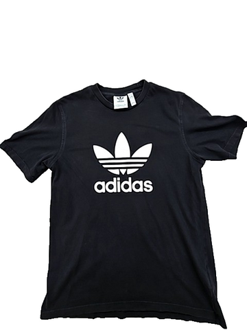 Adidas Men's Black Trefoil Logo T-Shirt Size S Short Sleeve