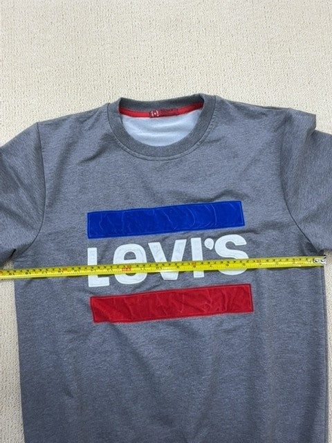 Levi's Red Tab Gray Crewneck Fleece Sweatshirt Men's Small Std