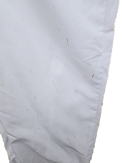 Umbro Men's White Nylon Track Pants S Relaxed Fit Tapered