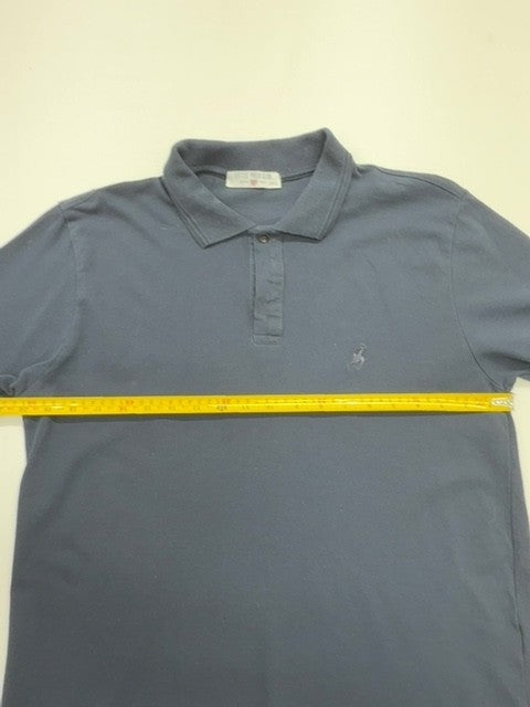 Little Polo Club Boys Navy Polo Shirt 3XL Logo Pique Knit - New