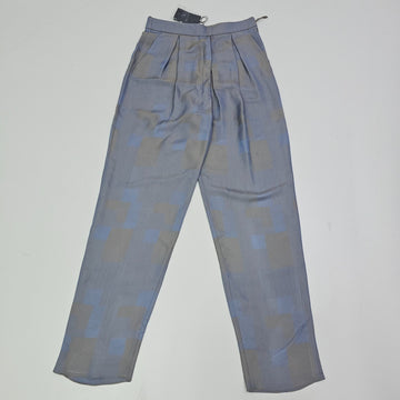 Giorgio Armani Grey L-Length High-Waisted Pleated Crepe Trousers 42 BNWT