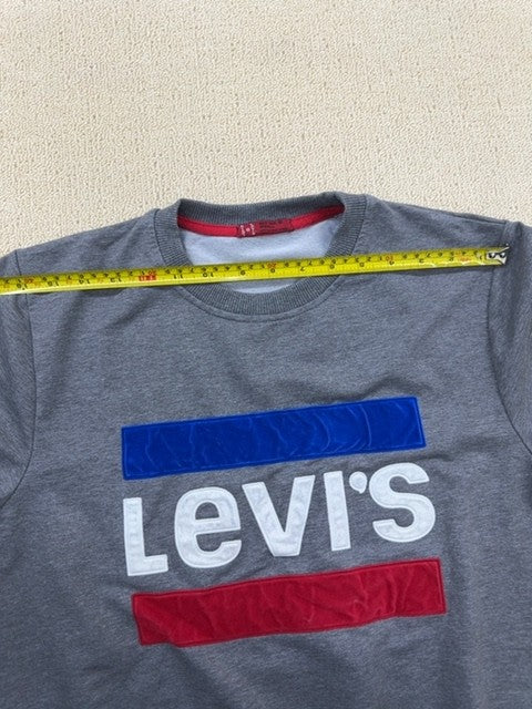 Levi's Red Tab Gray Crewneck Fleece Sweatshirt Men's Small Std