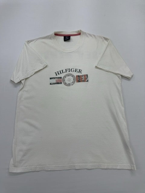 Tommy Hilfiger Men White T-Shirt size L product image 1