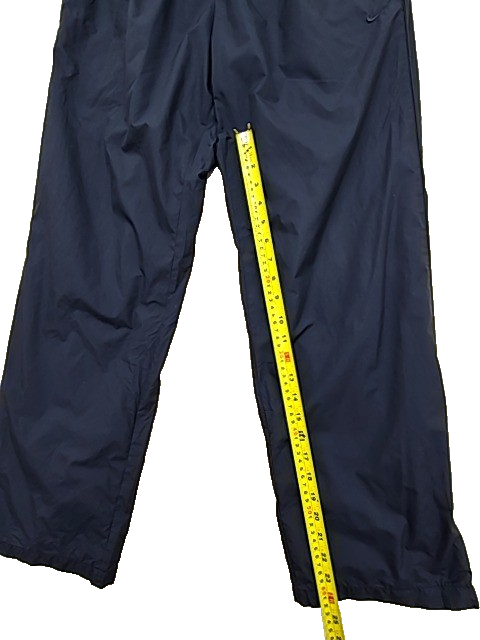 Nike Men's L Navy Track Pants Dri-FIT 100% Polyester Elastic Waist
