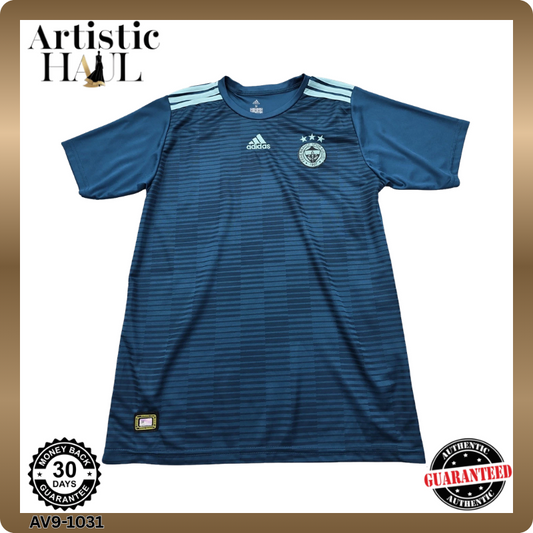 Adidas Men's Navy Jersey – Size M, One-off pre-loved from Artistic, Striped