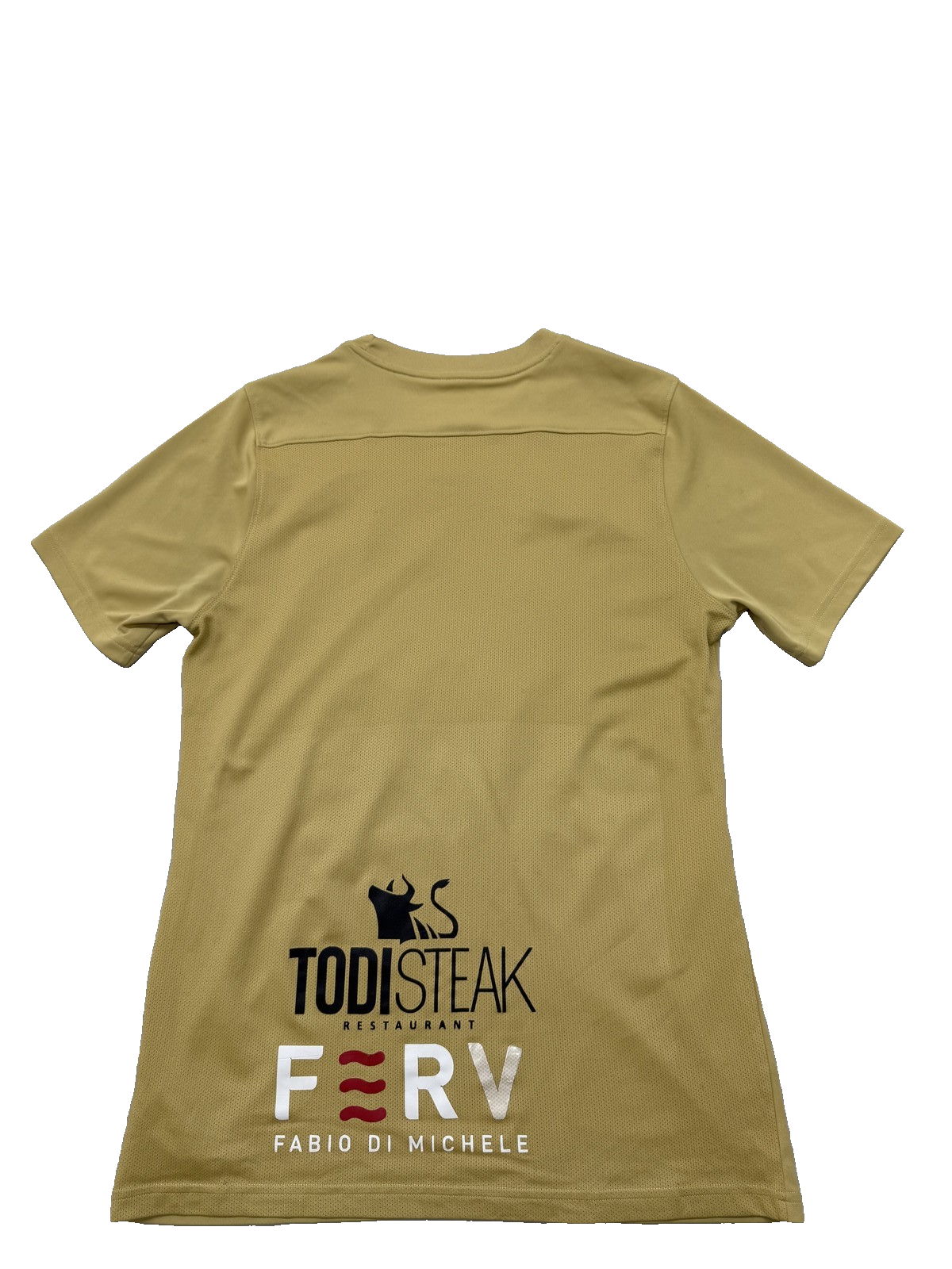 Nike Beige Dri-FIT Polyester Jersey Crewneck Short Sleeve Unisex