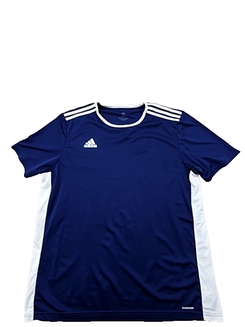 Adidas Men's Navy Stripe Jersey 2XL AeroReady Short Sleeve