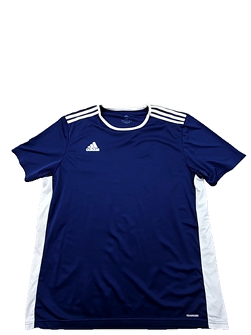 Adidas Men's Navy Stripe Jersey 2XL AeroReady Short Sleeve
