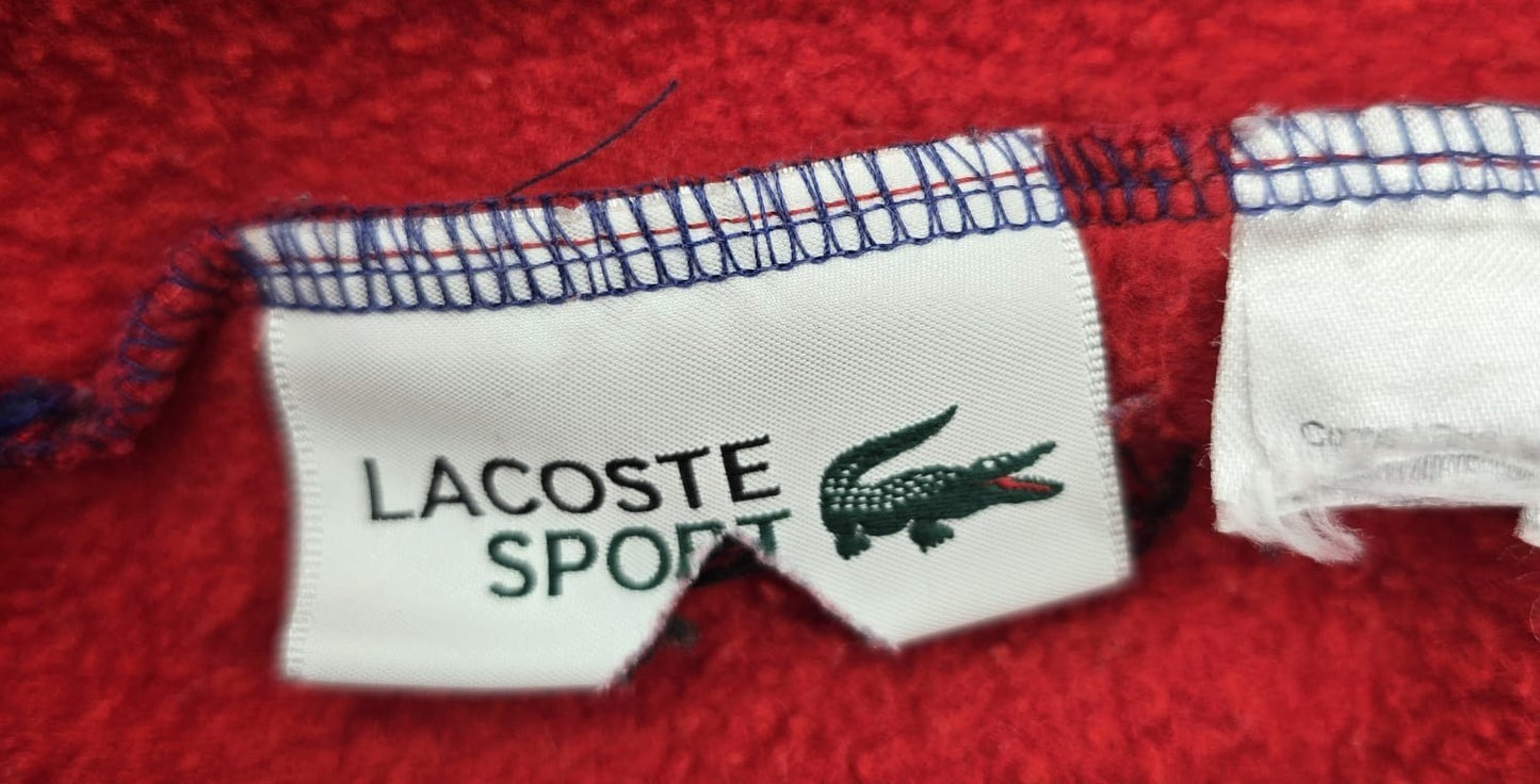 Lacoste Men's Multicolor Crewneck Fleece Sweatshirt Size M