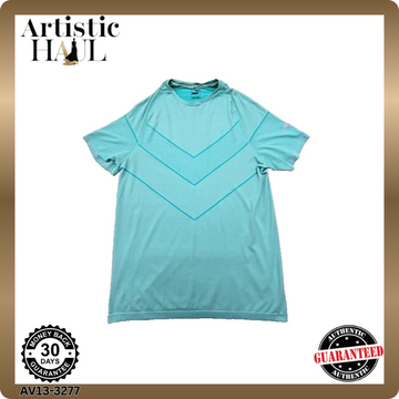 Puma Men's Teal Chevron Training Tee Short Sleeve XL