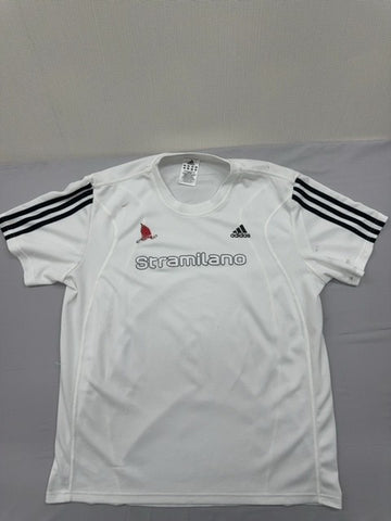 Adidas Men's White L Short Sleeve Crewneck T-Shirt