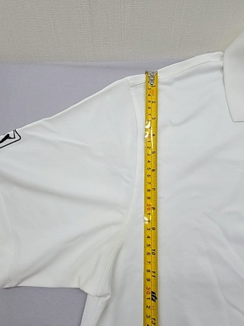 Nike Golf Unisex White Short Sleeve Polo Shirt Size TG Golf Pique