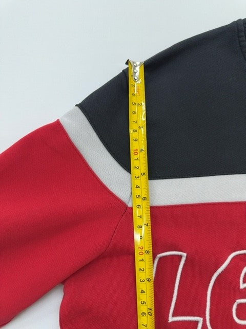 Levi's Boys Red/Black/White Colorblock Crewneck Hoodie Sweatshirt Size M EUC