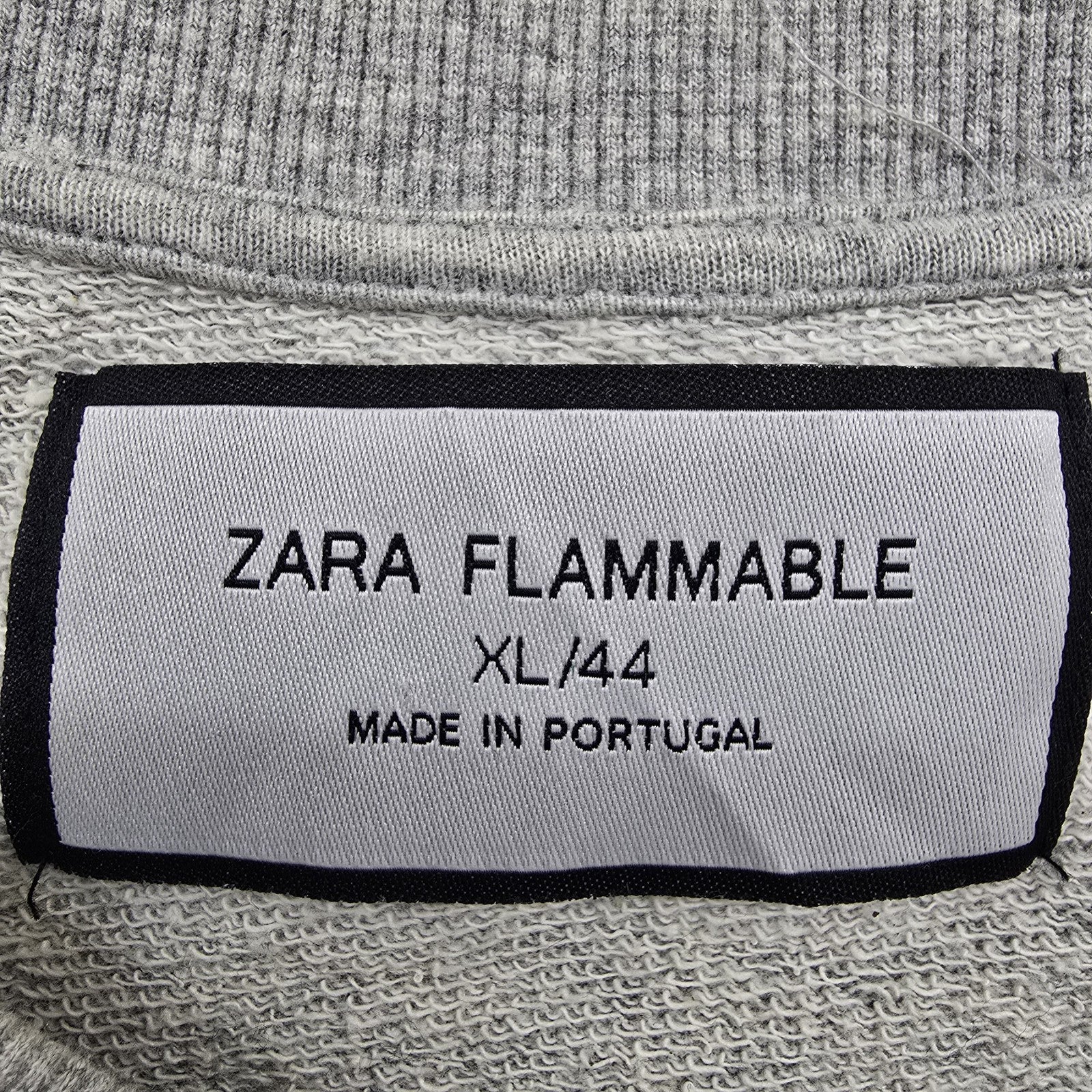 Zara Men Gray Sweatshirt size XL product image 3