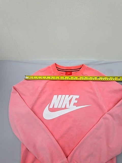 Nike Pink Fleece Crew Neck Sweatshirt Size S Unisex