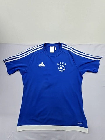 Adidas Climacool Blue Stripe Jersey M Short Sleeve Crewneck
