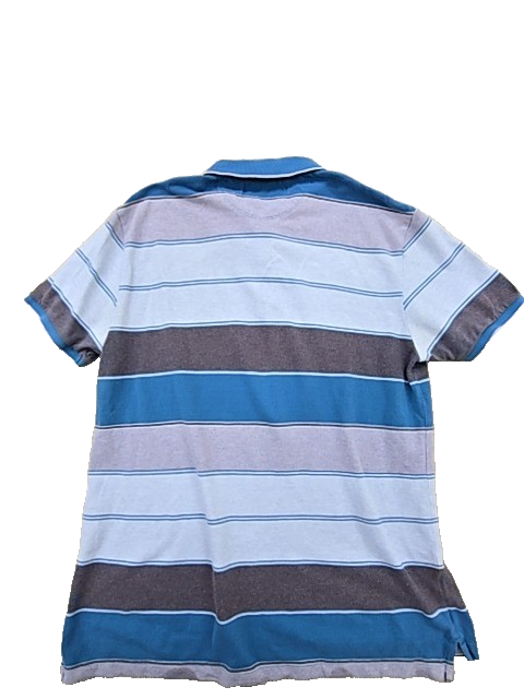 Levi's Men's Polo Shirt – Size L, Striped, Short Sleeve